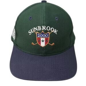 Ahead Sunbrook 2000 The Pointe Golf Baseball Cap Green Blue Slideback Hat OS